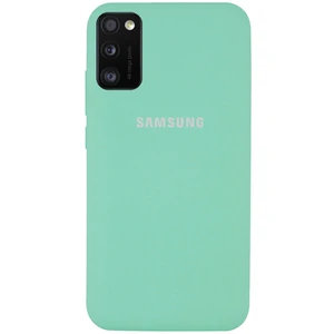 Цвет: Голубой - Чехол Silicone Case Full Protective Ocean Blue для Samsung Galaxy A41 SM-A415