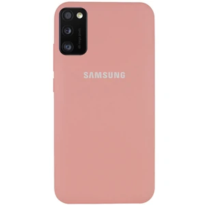 Цвет: Розовый - Чехол Silicone Case Full Protective Peach для Samsung Galaxy A41 SM-A415