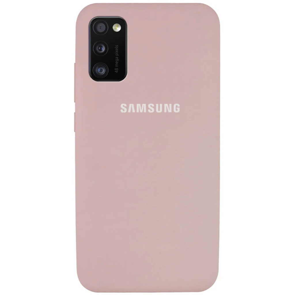 Чехол Silicone Case Full Protective Pink Sand для Samsung Galaxy A41 SM-A415