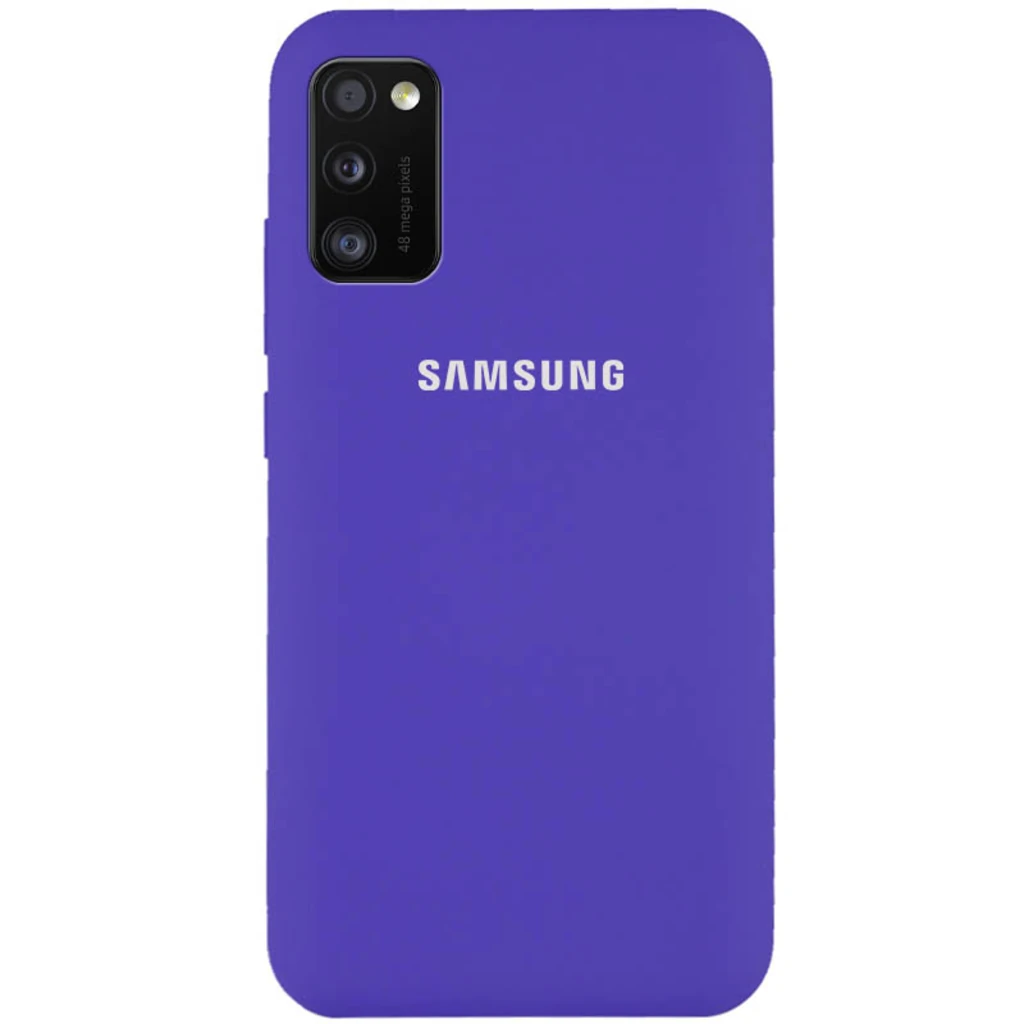 Чехол Silicone Case Full Protective Purple для Samsung Galaxy A41 SM-A415