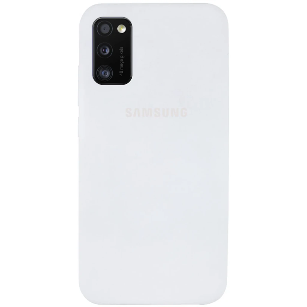 Чохол Silicone Case Full Protective White для Samsung Galaxy A41 SM-A415