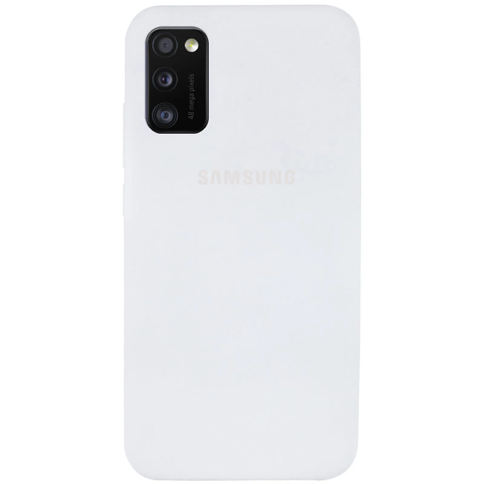Чехол Silicone Case Full Protective White для Samsung Galaxy A41 SM-A415