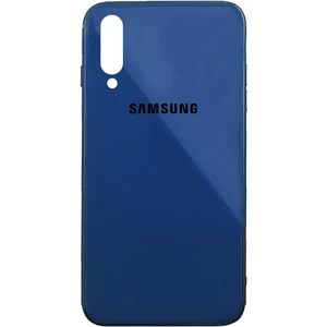 Чохол Samsung Galaxy A70 2019 SM-A705 Silicone Glass Case Dark Blue