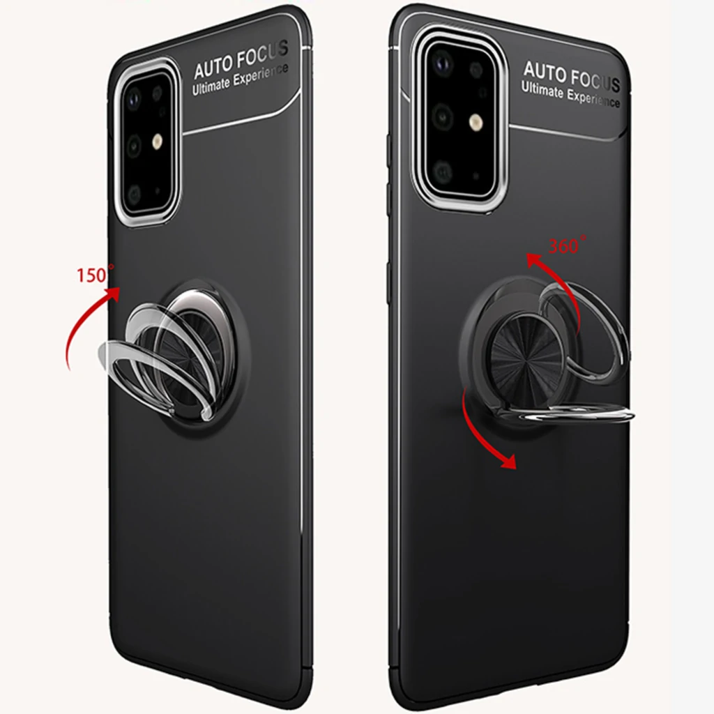 Чохол TPU Deen ColorRing Case Black Red для Samsung Galaxy A21s SM-A217