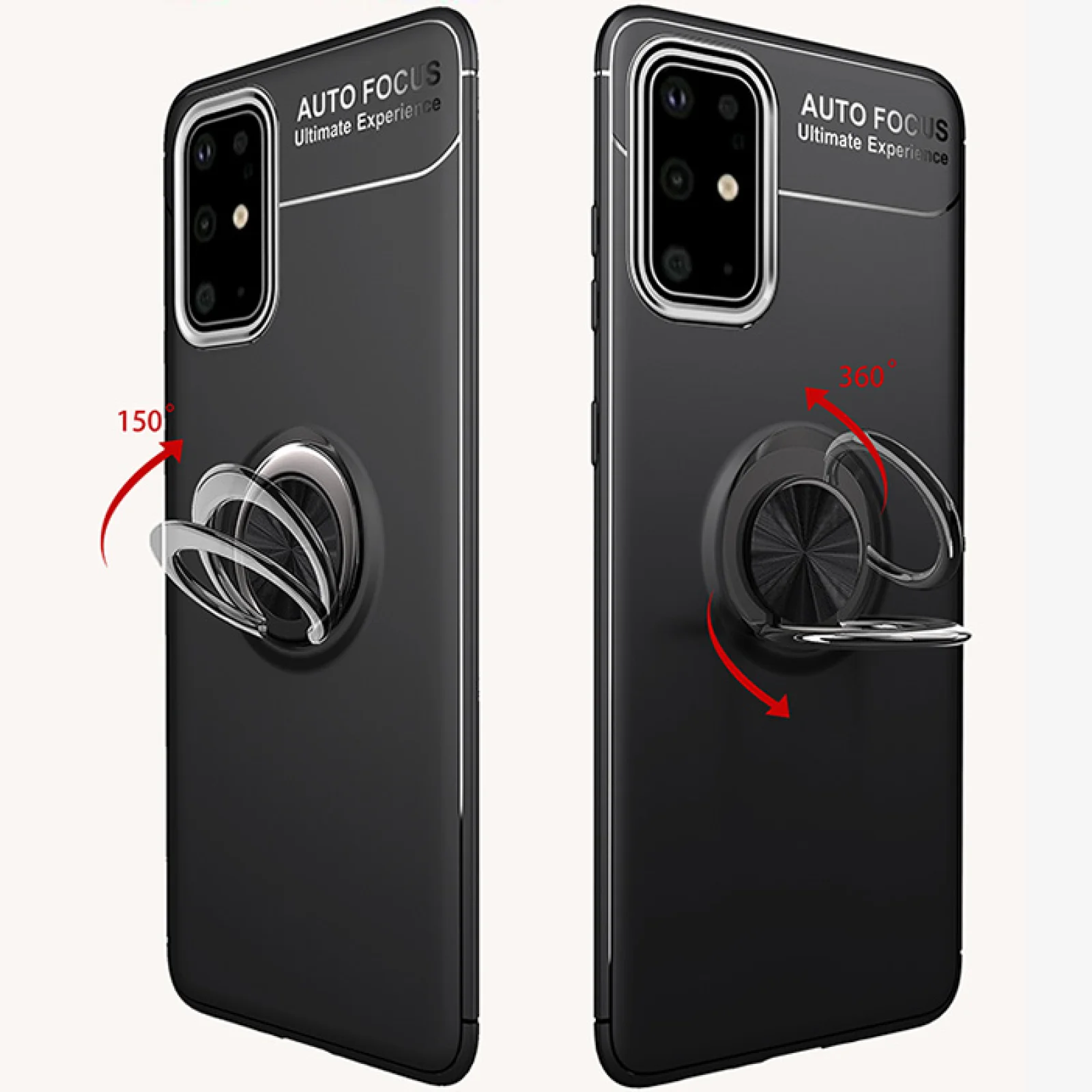 Чохол TPU Deen ColorRing Case Black Blue для Samsung Galaxy A51 SM-A515