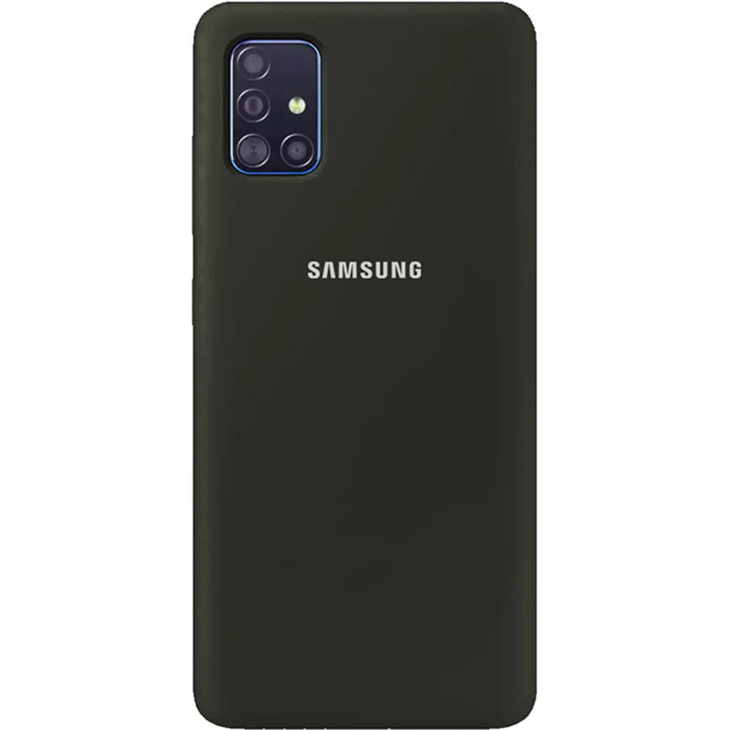 Чехол Silicone Case Full Protective Black для Samsung Galaxy A51 SM-A515