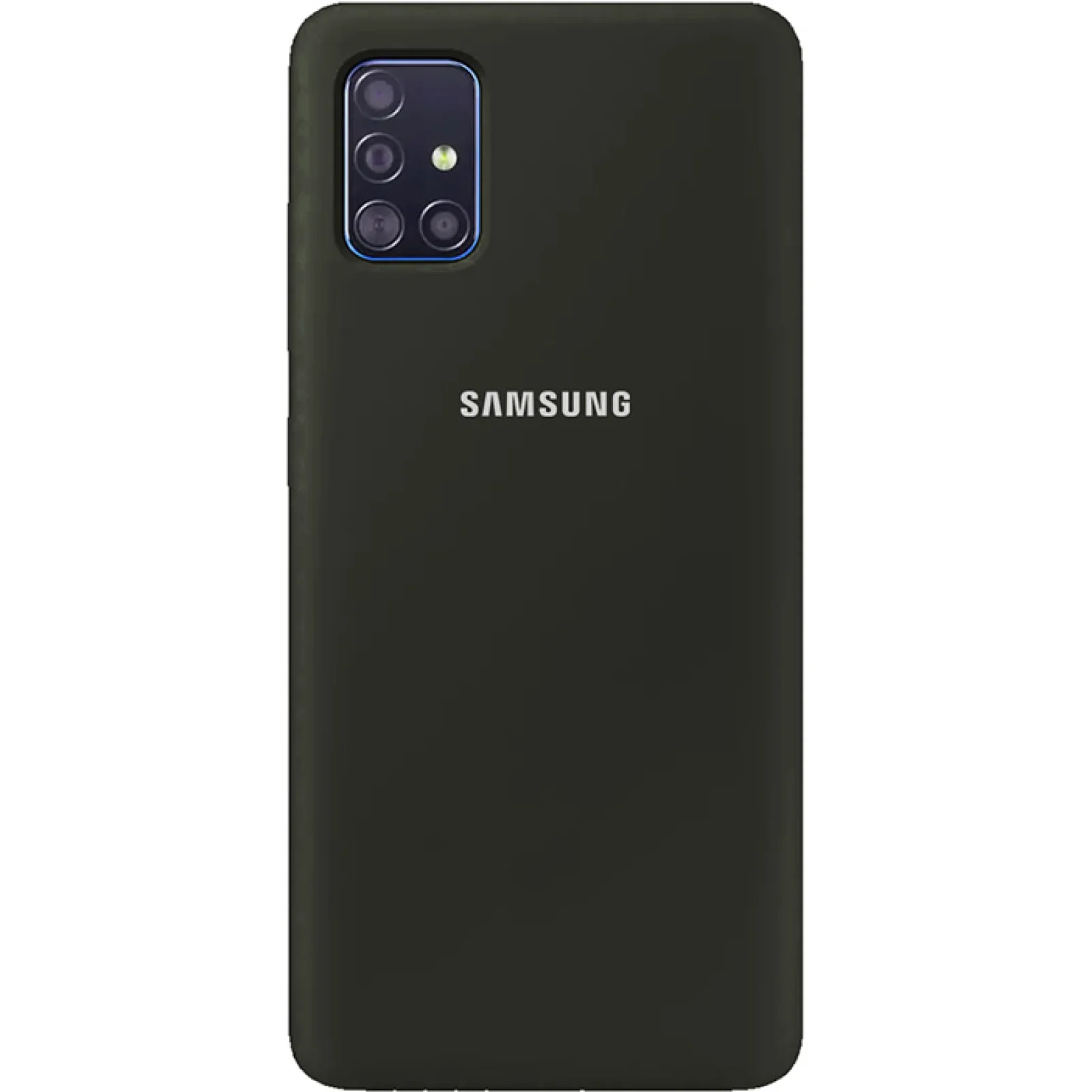Чехол Silicone Case Full Protective Black для Samsung Galaxy A51 SM-A515