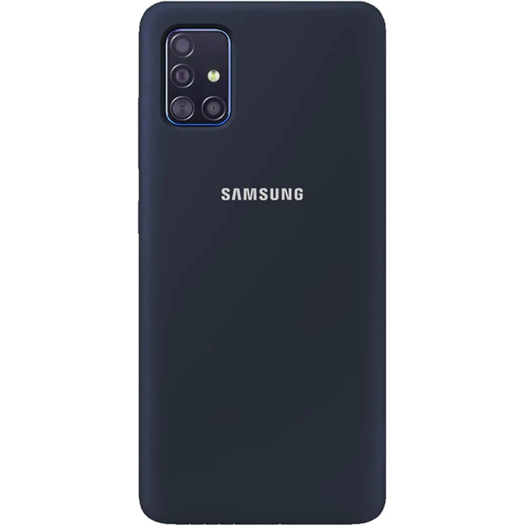 Чехол Silicone Case Full Protective Dark Blue для Samsung Galaxy A51 SM-A515