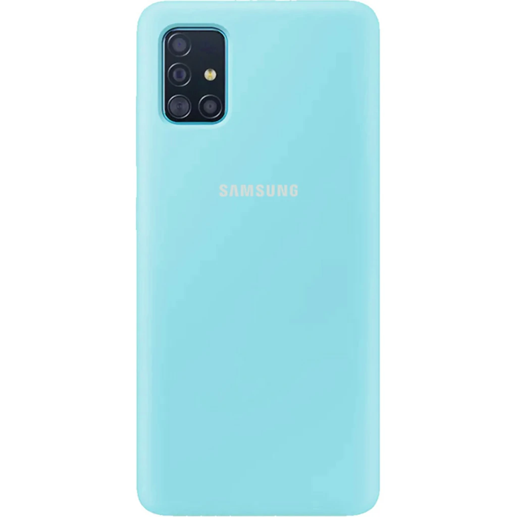 Чехол Silicone Case Full Protective Ice Blue для Samsung Galaxy A51 SM-A515