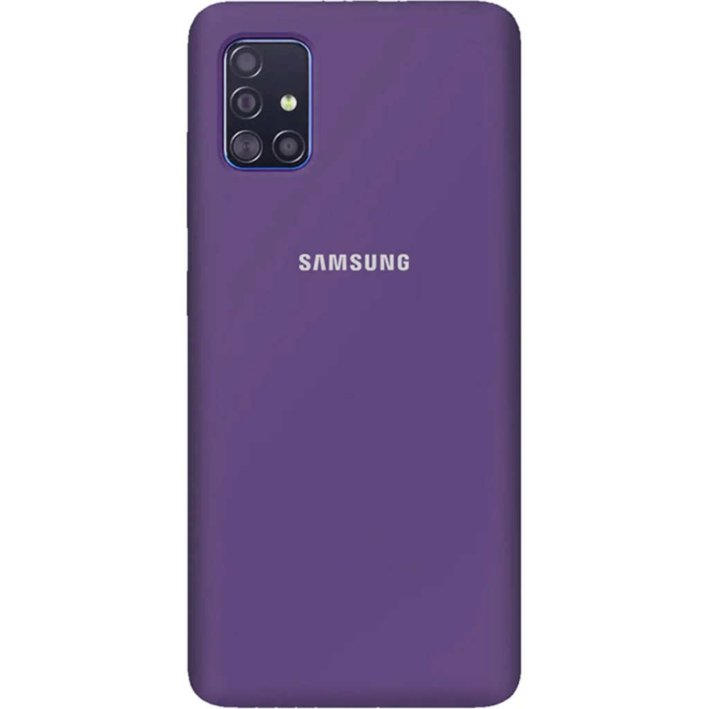 Чехол Silicone Case Full Protective Purple для Samsung Galaxy A51 SM-A515