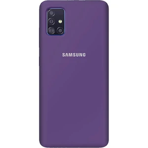 Цвет: Фиолетовый - Чехол Silicone Case Full Protective Purple для Samsung Galaxy A51 SM-A515