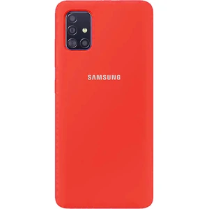 Цвет: Красный - Чехол Silicone Case Full Protective Red для Samsung Galaxy A51 SM-A515