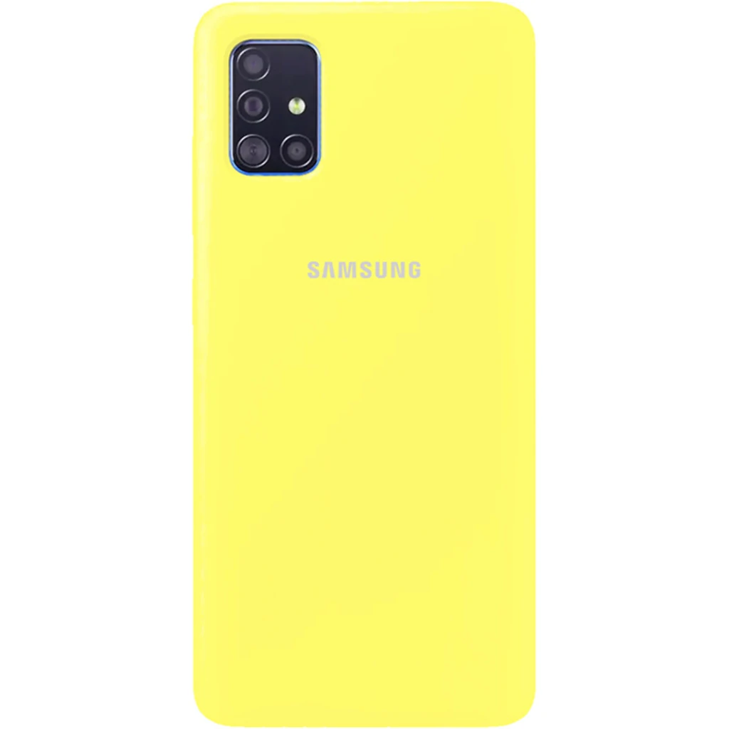 Чехол Silicone Case Full Protective Yellow для Samsung Galaxy A51 SM-A515