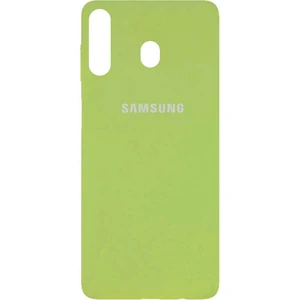 Цвет: Зеленый - Чехол Silicone Case Full Protective Mint для Samsung Galaxy M30 SM-M305