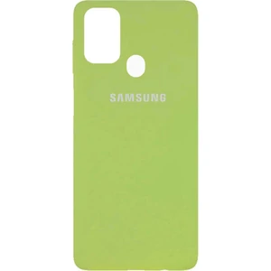 Цвет: Зеленый - Чехол Silicone Case Full Protective Mint для Samsung Galaxy M31 SM-M315