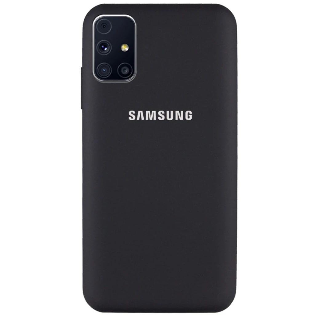 Чехол Silicone Case Full Protective Black для Samsung Galaxy M31s SM-M317