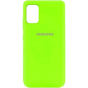 Цвет: Зеленый - Чехол Silicone Case Full Protective Neon Green для Samsung Galaxy M31s SM-M317