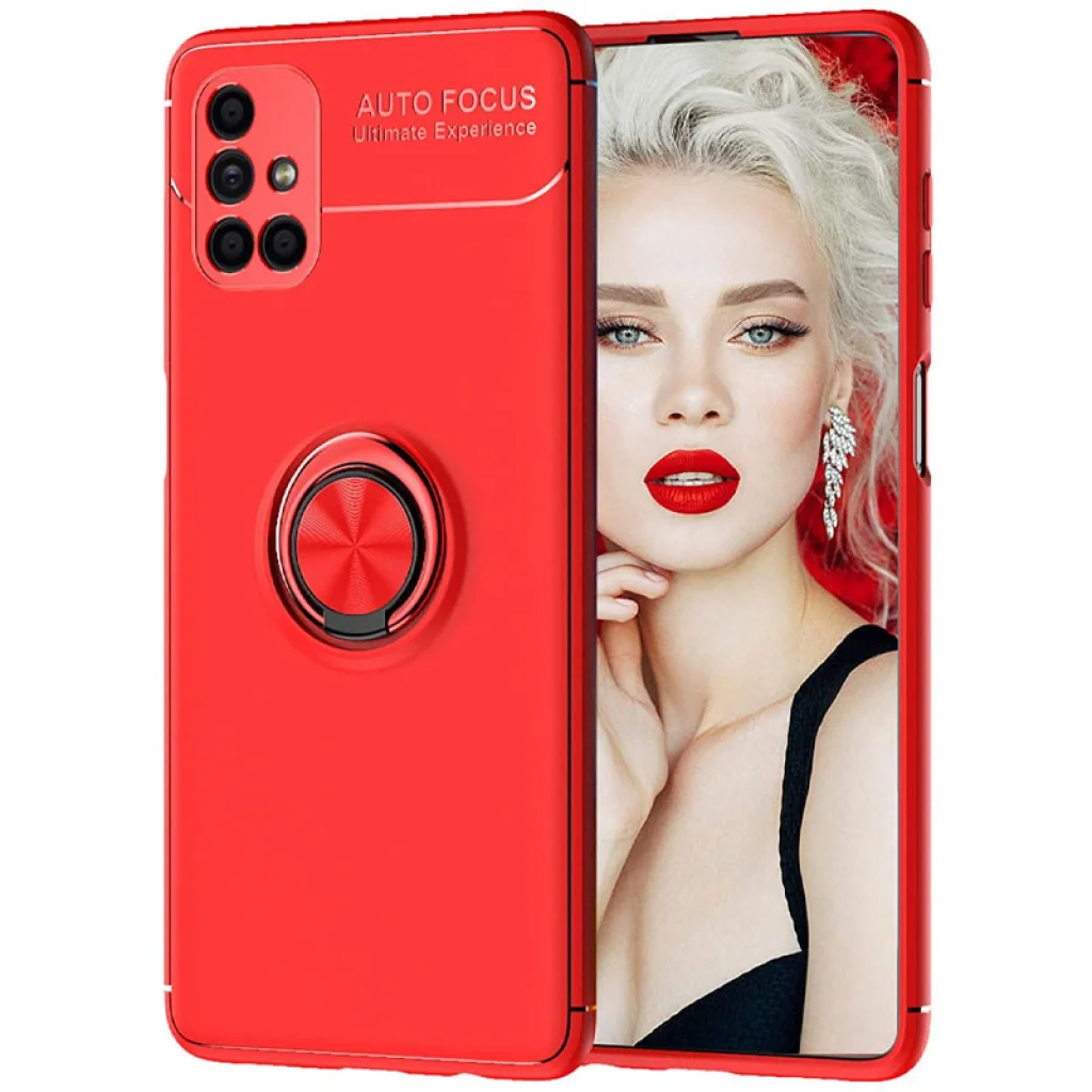 Чехол TPU Deen ColorRing Case Red Red для Samsung Galaxy M51 SM-M515
