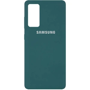 Цвет: Зеленый - Чехол Silicone Case Full Protective Pine Green для Samsung Galaxy S20 FE SM-G780