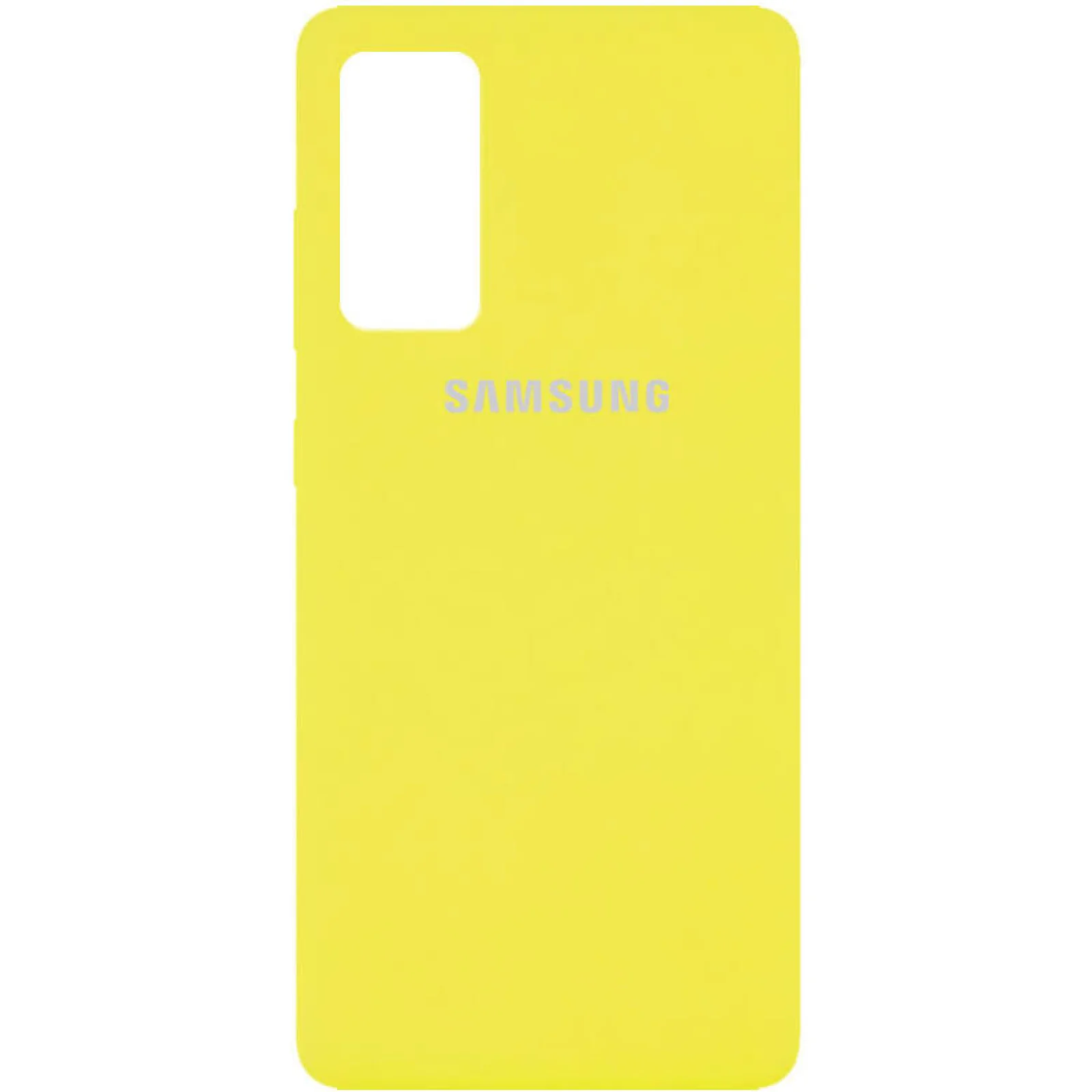 Чехол Silicone Case Full Protective Yellow для Samsung Galaxy S20 FE SM-G780