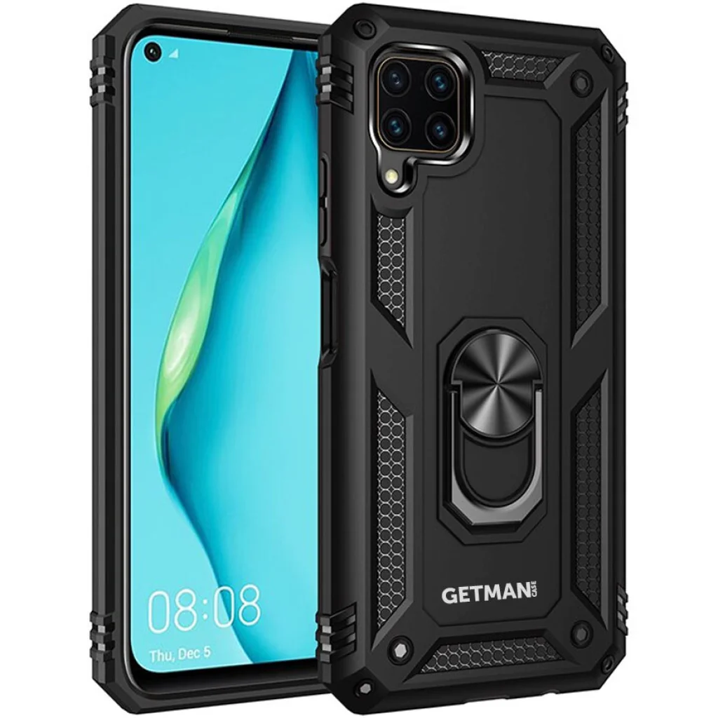 Накладка Getman TPU Serge Ring Case Black для Huawei P40 Lite
