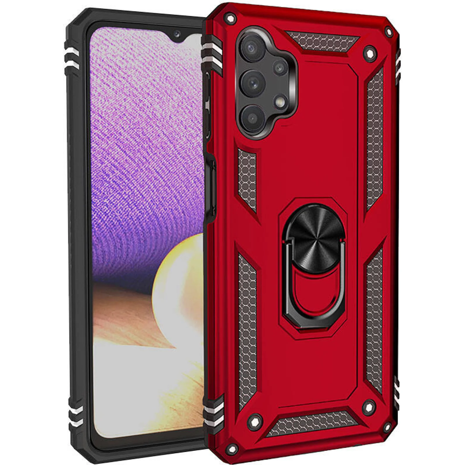 Накладка TPU Serge Ring Case Red для Samsung Galaxy A72 SM-A725