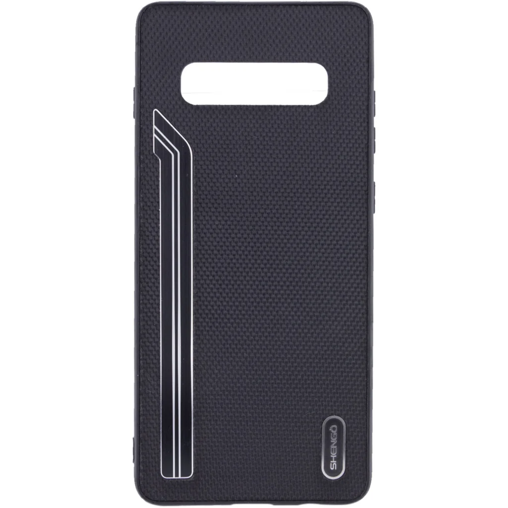 Накладка Shengo Textile Series Black для Samsung Galaxy S10 Plus SM-G975
