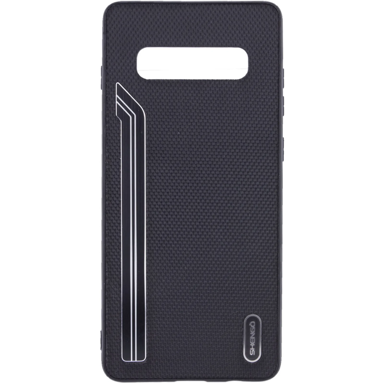 Накладка Shengo Textile Series Black для Samsung Galaxy S10 Plus SM-G975