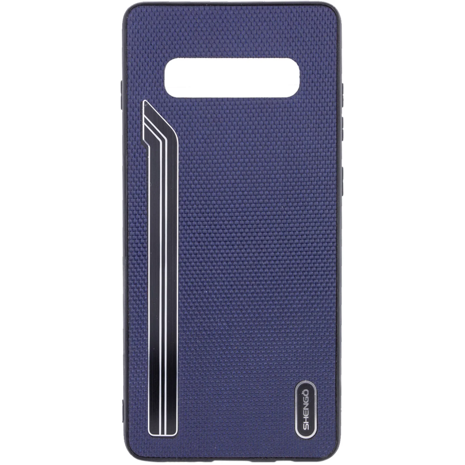 Накладка Shengo Textile Series Dark Blue для Samsung Galaxy S10 Plus SM-G975
