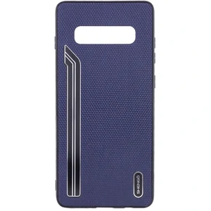 Чехол Shengo Textile Series Dark Blue для Samsung Galaxy S10 Plus SM-G975
