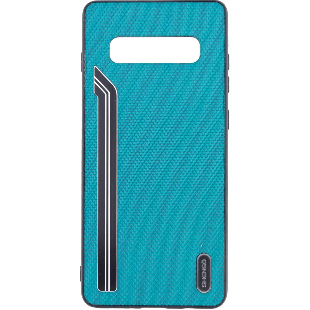 Накладка Shengo Textile Series Light Blue для Samsung Galaxy S10 Plus SM-G975