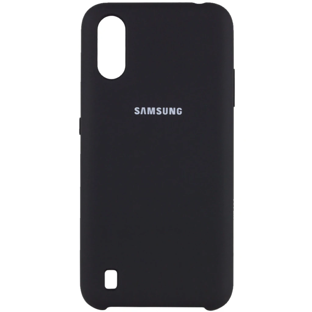 Чехол Samsung Galaxy A01 2020 SM-A015 Silicone Original Soft Case Black