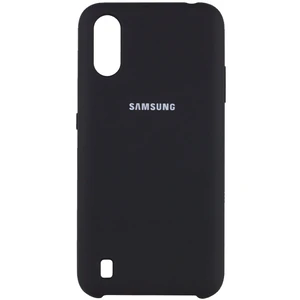 Цвет: Черный - Чехол Samsung Galaxy A01 2020 SM-A015 Silicone Original Soft Case Black