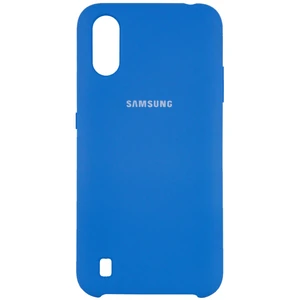 Цвет: Синий - Чехол Samsung Galaxy A01 2020 SM-A015 Silicone Original Soft Case Blue