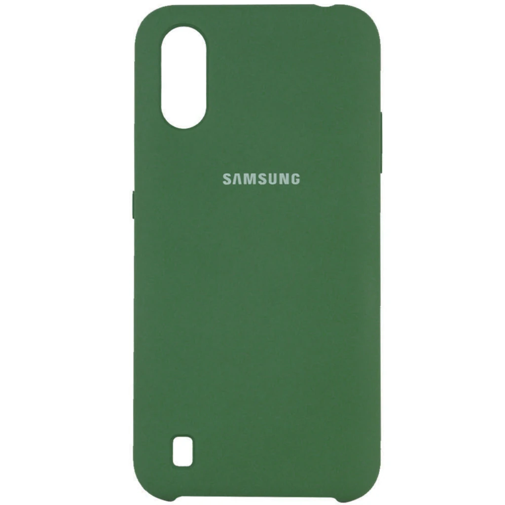Чехол Samsung Galaxy A01 2020 SM-A015 Silicone Original Soft Case Green