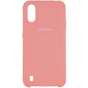 Цвет: Розовый - Чехол Samsung Galaxy A01 2020 SM-A015 Silicone Original Soft Case Pink