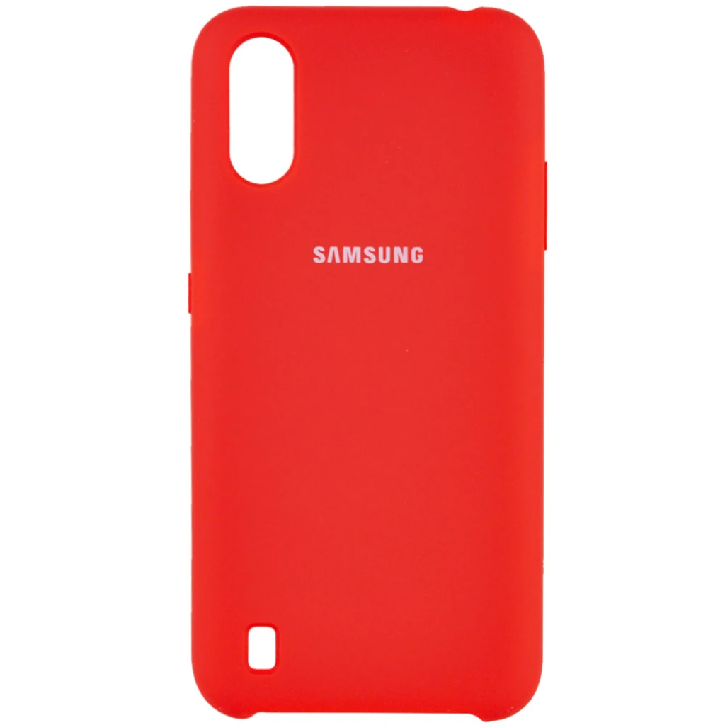 Чохол Samsung Galaxy A01 2020 SM-A015 Silicone Original Soft Case Red