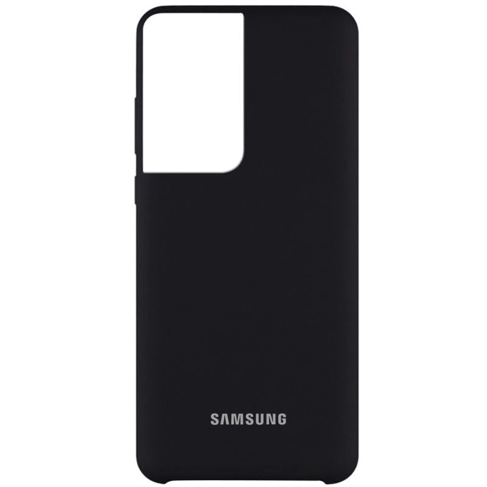 Чехол Silicone Cover (AA) Black для Samsung Galaxy S21 Ultra SM-G998