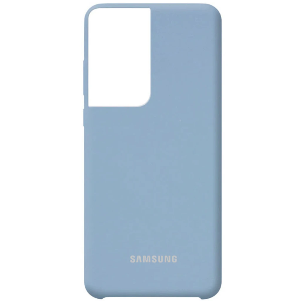 Чехол Silicone Cover (AA) Lilac Blue для Samsung Galaxy S21 Ultra SM-G998