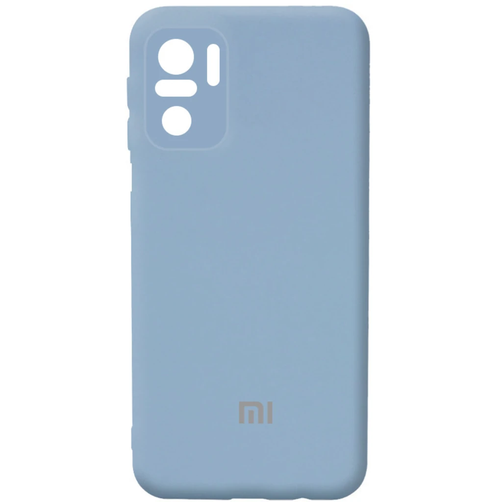 Чохол Xiaomi Redmi Note 10, Xiaomi Redmi Note 10S Silicone Cover Full Camera Lilac Blue