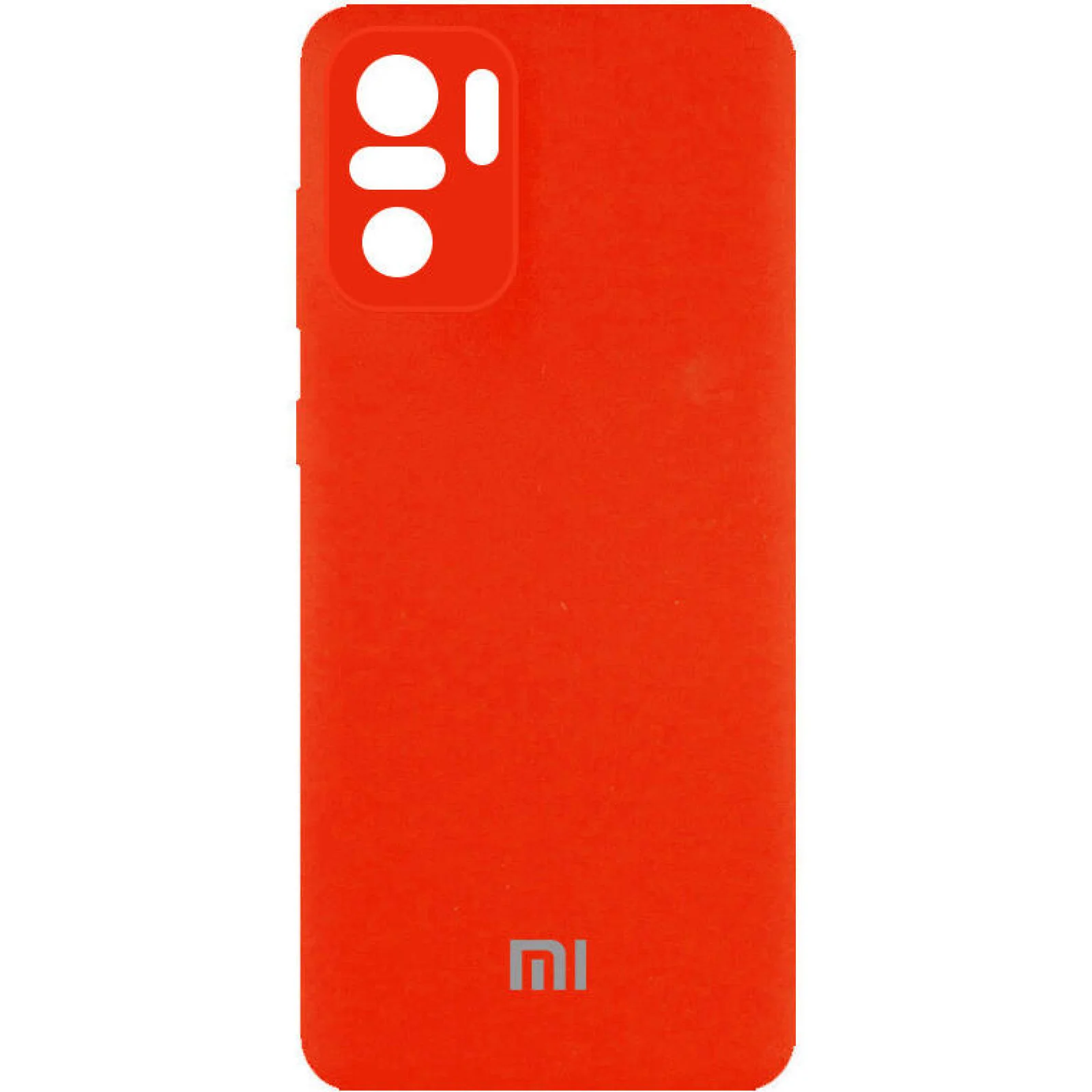 Чехол Xiaomi Redmi Note 10, Xiaomi Redmi Note 10S Silicone Cover Full Camera Neon Orange