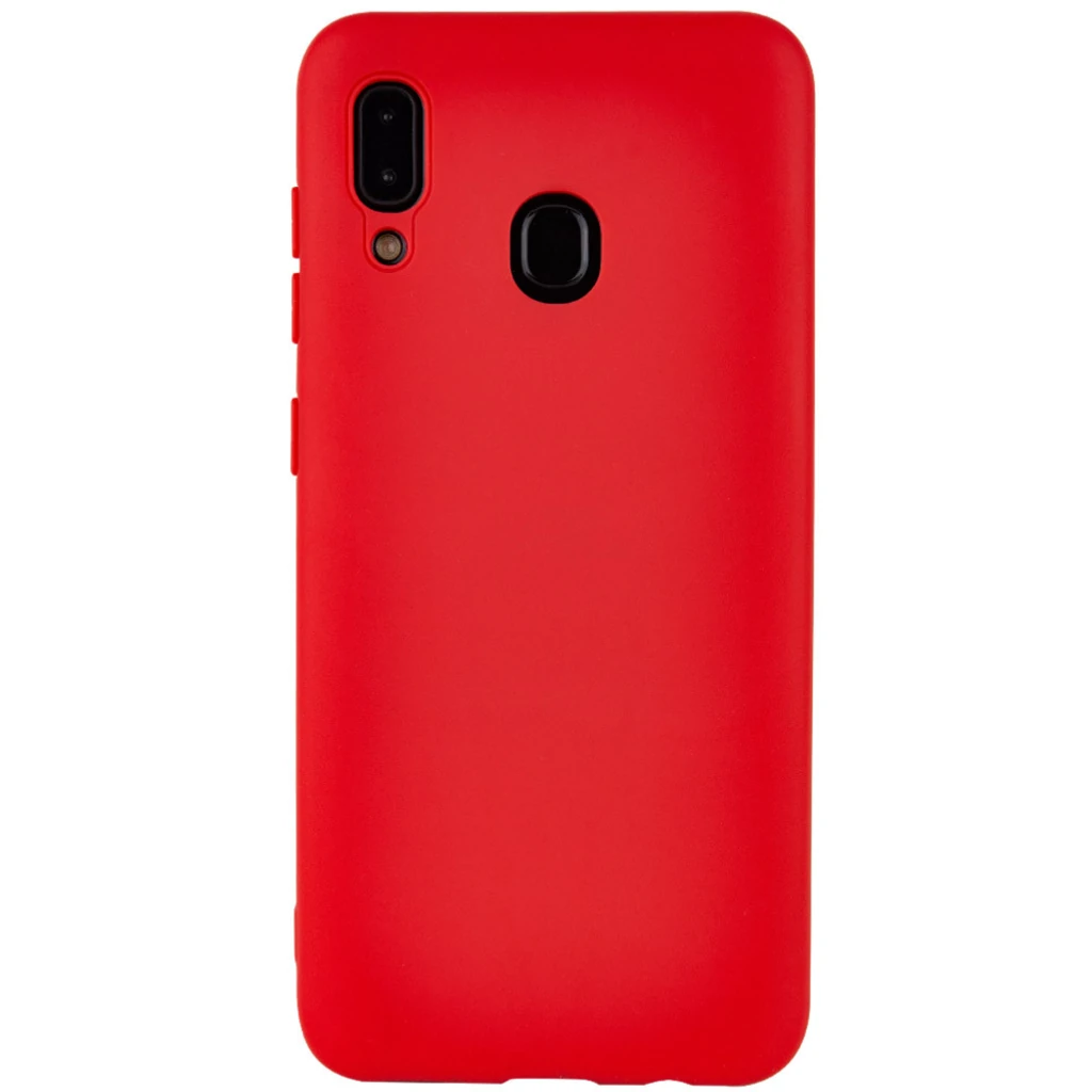 Чехол Samsung Galaxy A30 SM-A305, Samsung Galaxy A20 SM-A205 Silicone Cover with Magnetic Red
