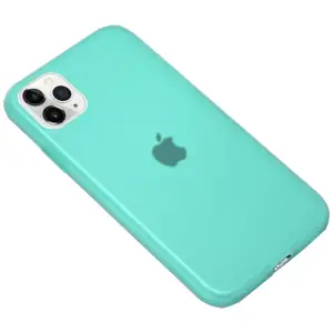 Цвет: Голубой - Чехол Apple iPhone 11 Silicone Frosted Case Marine Green