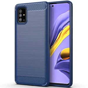 Цвет: Синий - Чехол TPU Slim Series Blue для Samsung Galaxy A51 SM-A515