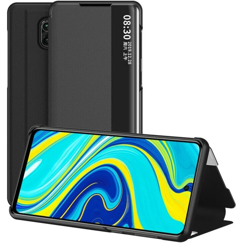 Чохол Smart View Cover Black для Xiaomi Redmi Note 9s, Redmi Note 9 Pro, Redmi Note 9 Pro Max
