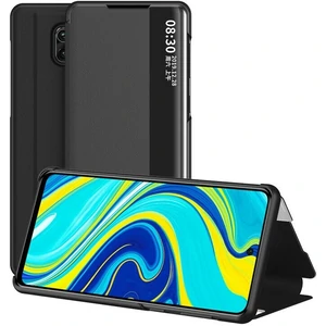 Цвет: Черный - Чехол Smart View Cover Black для Xiaomi Redmi Note 9s, Redmi Note 9 Pro, Redmi Note 9 Pro Max