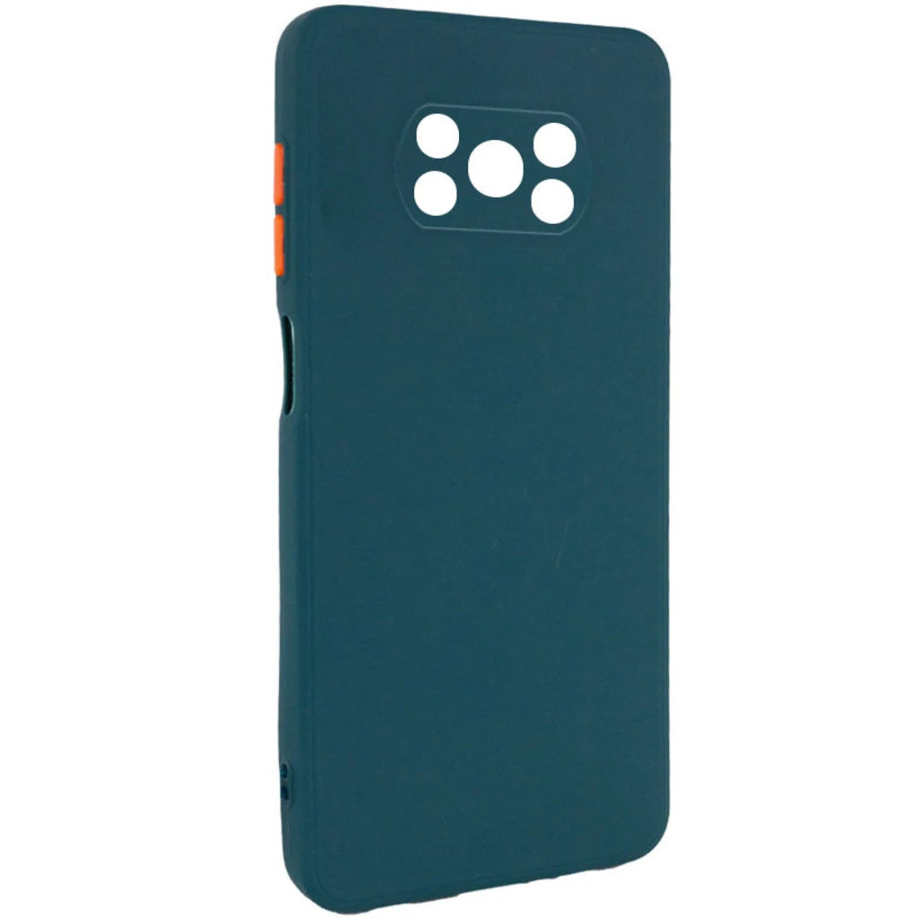 Чехол TPU Square Full Camera Green для Xiaomi Poco X3 NFC, Poco X3 Pro