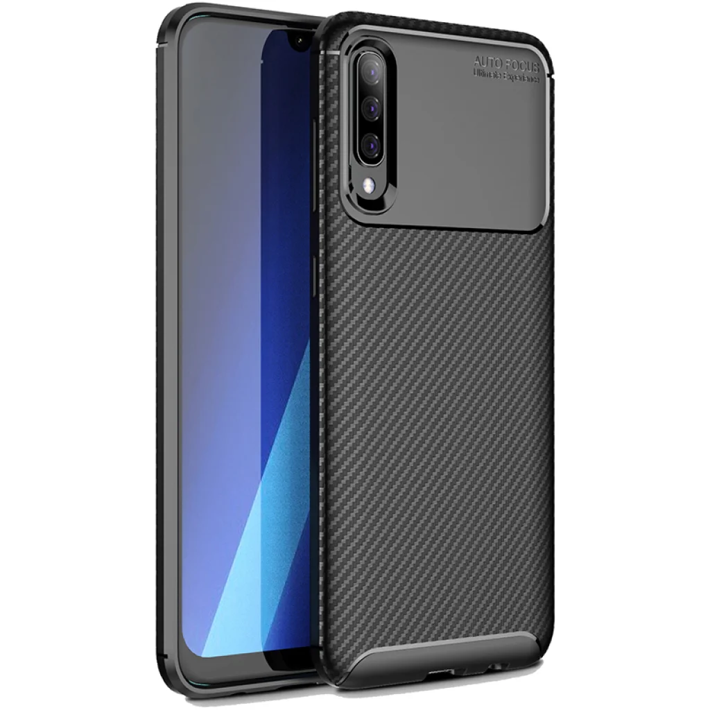Чохол TOTO TPU Carbon Fiber 1,5mm Case Black для Samsung Galaxy A70 SM-A705