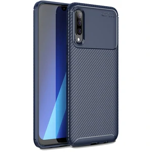 Колір: Синій - Чохол TOTO TPU Carbon Fiber 1,5mm Case Dark Blue для Samsung Galaxy A70 SM-A705