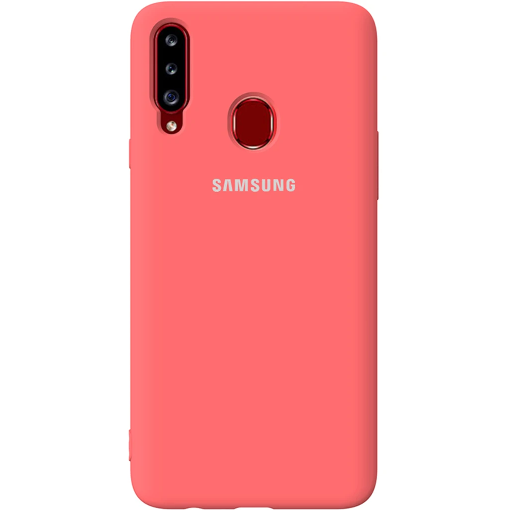 Чехол Samsung Galaxy A20s SM-A207 TOTO Silicone Full Protection Case Peach Pink